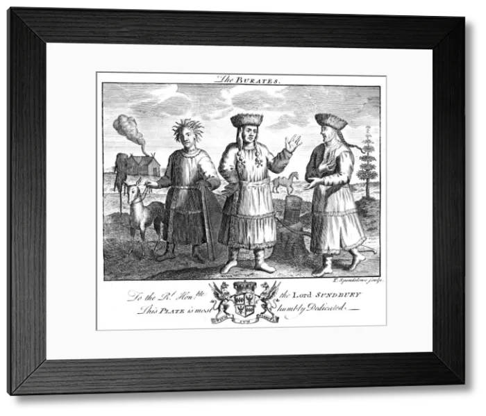 Framed Print : The Burates, 19th century. Artist: T Spendelone Framed Print : The Burates, 19th century. Artist: T Spendelone