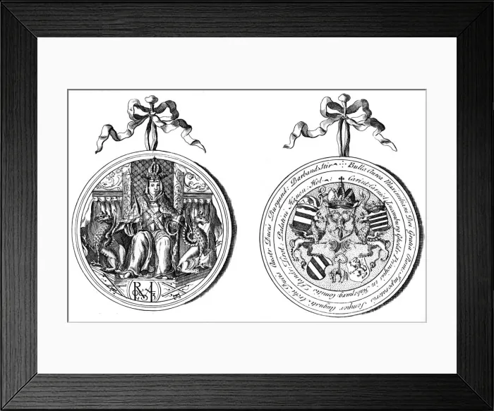Framed Print : The Imperial Seal of Maximilian Framed Print : The Imperial Seal of Maximilian