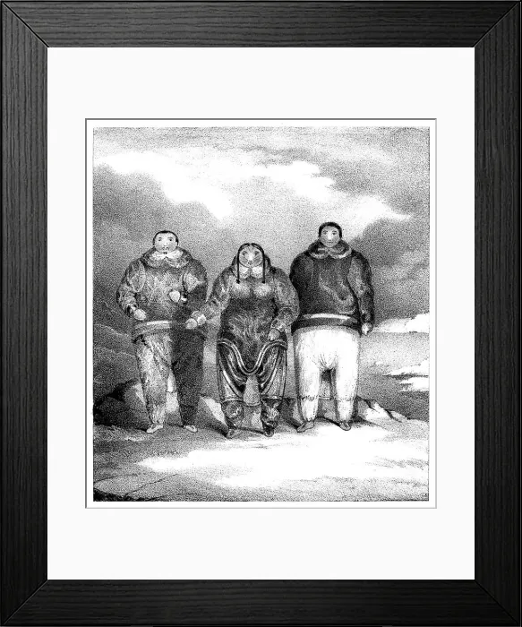Framed Print : Poyettak, Kakikagiu, Aknalua, early 19th century. Artist: John Brandard