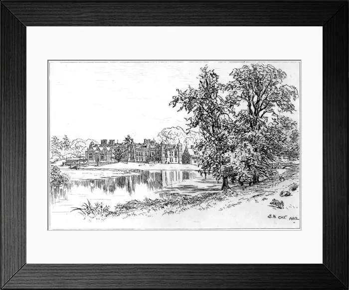 Framed Print : Charlecote Park, Warwickshire, 1885. Artist: Edward Hull Framed Print : Charlecote Park, Warwickshire, 1885. Artist: Edward Hull