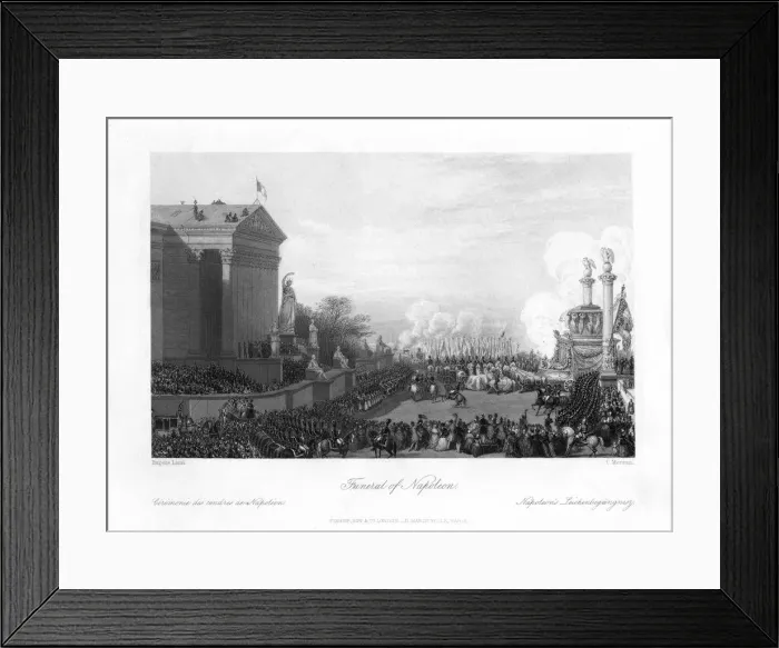 Framed Print : The funeral of Napoleon Bonaparte, 1818. Artist: Charles Mottram Framed Print : The funeral of Napoleon Bonaparte, 1818. Artist: Charles Mottram