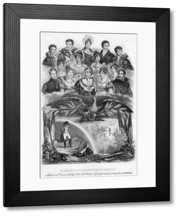 Framed Print : Napoleon Bonaparte and his family, 1840 Framed Print : Napoleon Bonaparte and his family, 1840