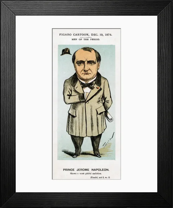 Framed Print : Jerome Bonaparte (1784-1860), 1874. Artist: Favstin Framed Print : Jerome Bonaparte (1784-1860), 1874. Artist: Favstin