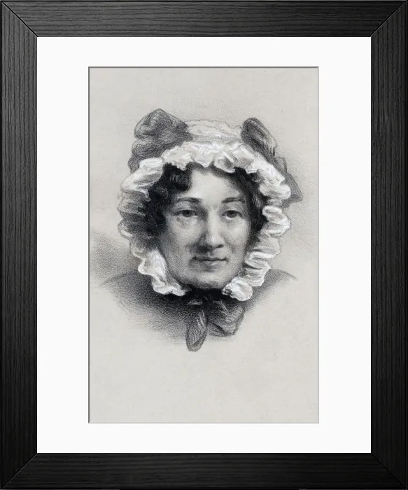 Framed Print : Mary Ann Lamb (1764-1847), English writer, 19th century Framed Print : Mary Ann Lamb (1764-1847), English writer, 19th century