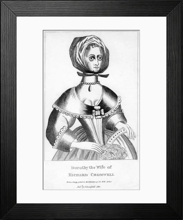 Framed Print : Dorothy, wife of Richard Cromwell, 17th century, (1825) Framed Print : Dorothy, wife of Richard Cromwell, 17th century, (1825)
