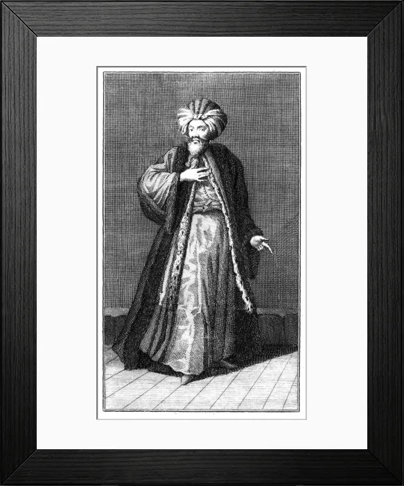 Framed Print : A Turkish Gentleman, 19th century Framed Print : A Turkish Gentleman, 19th century