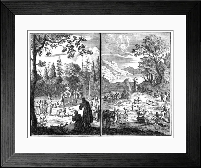 Framed Print : Jumala, Wirku-Accha. A deity of Lapland, 1727-1738 Framed Print : Jumala, Wirku-Accha. A deity of Lapland, 1727-1738