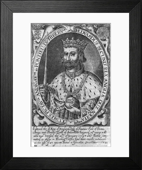 Framed Print : Edward II, King of England Framed Print : Edward II, King of England