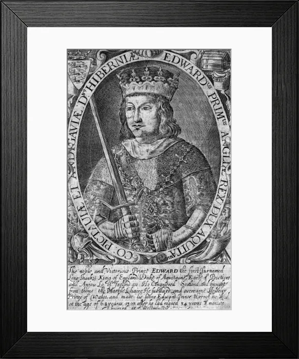 Framed Print : Edward I, King of England Framed Print : Edward I, King of England