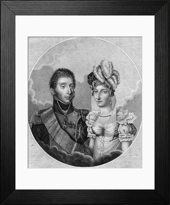 Framed Print : Louis-Antoine, Duke of Angouleme and Princess Marie-Therese Charlotte, 1799 Framed Print : Louis-Antoine, Duke of Angouleme and Princess Marie-Therese Charlotte, 1799