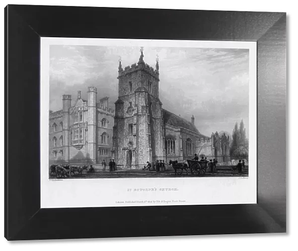 St Botolphs Church, Boston, Lincolnshire, 1842. Artist: John Le Keux