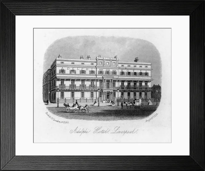 Framed Print : The Adelphi Hotel, Liverpool, Merseyside, 1864 Framed Print : The Adelphi Hotel, Liverpool, Merseyside, 1864
