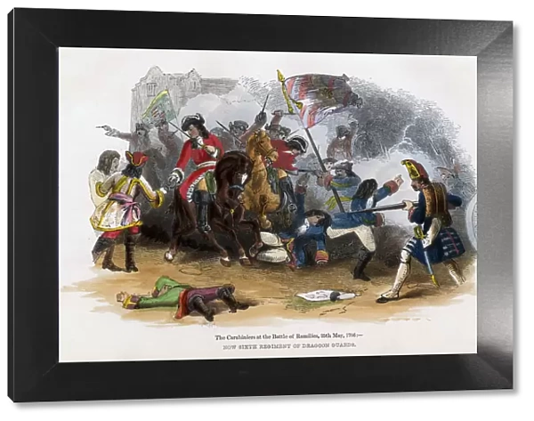 The Carabiniers at the Battle of Ramillies, 23rd May 1706