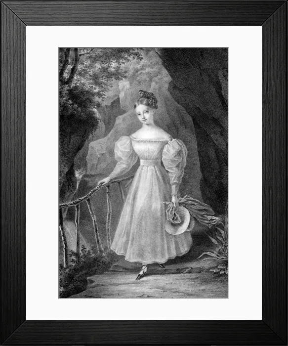 Framed Print : Princess Louise-Marie of France. Artist: Charles Achille d Hardiviller Framed Print : Princess Louise-Marie of France. Artist: Charles Achille d Hardiviller