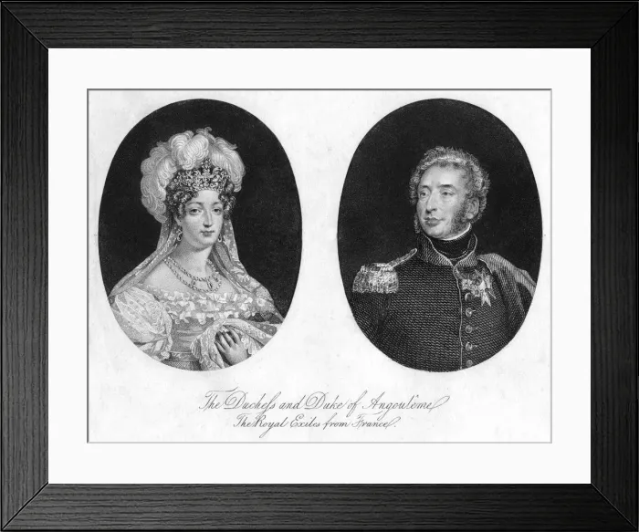 Framed Print : Duke and Duchess of Angouleme Framed Print : Duke and Duchess of Angouleme