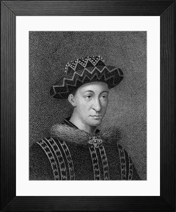 Framed Print : Charles VII, King of France. Artist: Ridley Framed Print : Charles VII, King of France. Artist: Ridley