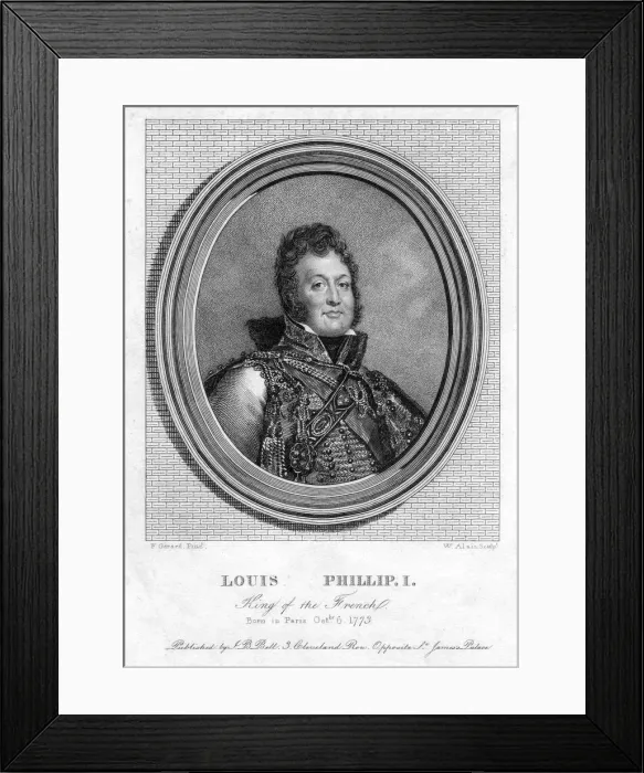 Framed Print : Louis Philippe I, King of France, 19th century. Artist: W Alais