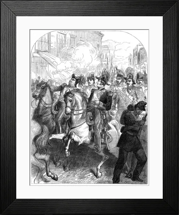 Framed Print : The attempt to assassinate King Louis Philippe of France, Paris, 1835 Framed Print : The attempt to assassinate King Louis Philippe of France, Paris, 1835