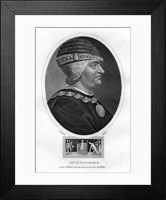 Framed Print : Louis XI, King of France, (1805). Artist: J Chapman Framed Print : Louis XI, King of France, (1805). Artist: J Chapman