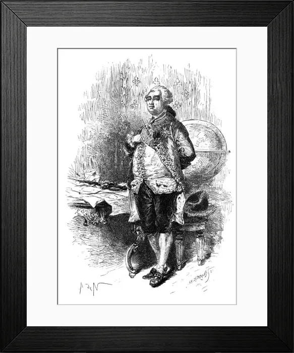 Framed Print : Louis XVI, King of France. Artist: Barbant Framed Print : Louis XVI, King of France. Artist: Barbant