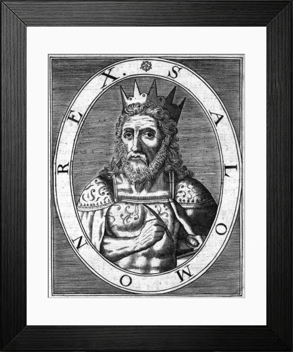 Framed Print : Salomon Rex. Portrait of King Solomon Framed Print : Salomon Rex. Portrait of King Solomon