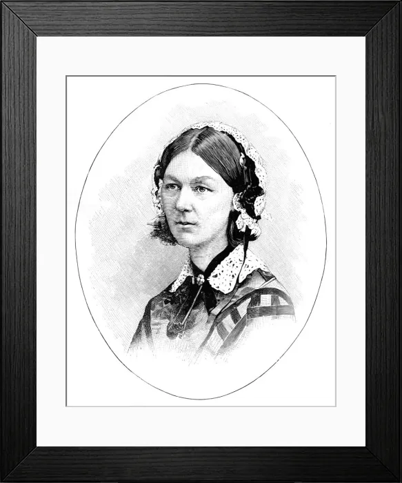Framed Print : Florence Nightingale (1820-1910), British nurse Framed Print : Florence Nightingale (1820-1910), British nurse