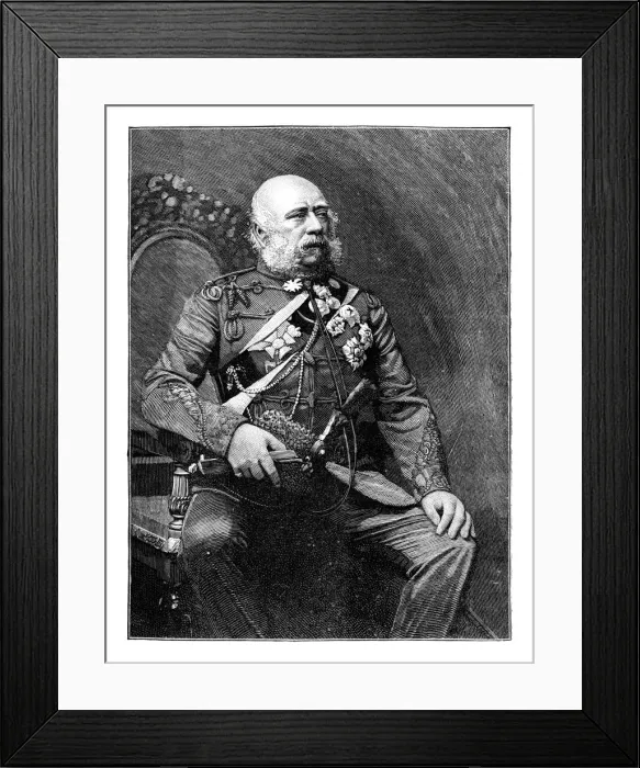 Framed Print : George, Duke of Cambridge, British soldier, 1888