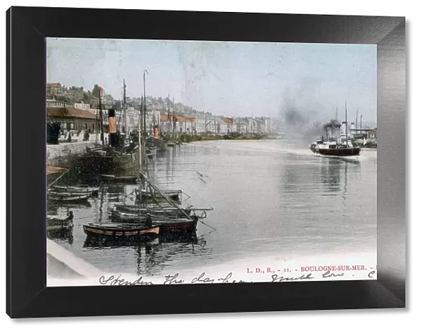 The port at Boulogne, France, 1904