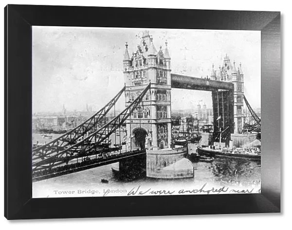Tower Bridge, London, 1903. Artist: Valentine