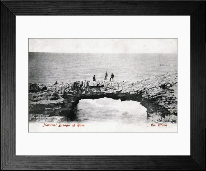 Framed Print : Natural Bridge of Ross, County Clare, Ireland, 1906 Framed Print : Natural Bridge of Ross, County Clare, Ireland, 1906