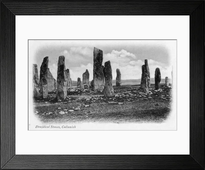Framed Print : Druidical Stones, Callanish, Isle of Lewis, Western Isles, Scotland, 1902 Framed Print : Druidical Stones, Callanish, Isle of Lewis, Western Isles, Scotland, 1902