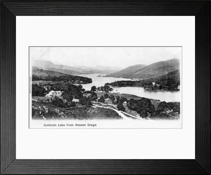 Framed Print : Coniston Lake, Lake District, Cumbria, 1902 Framed Print : Coniston Lake, Lake District, Cumbria, 1902