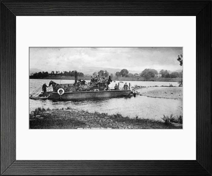 Framed Print : Bowness ferry boat, 1902 Framed Print : Bowness ferry boat, 1902