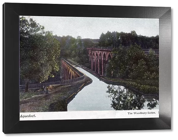 Chirk Aqueduct, Chirk, Wrexham, Wales, 1905. Artist: Walter Bentley Woodbury