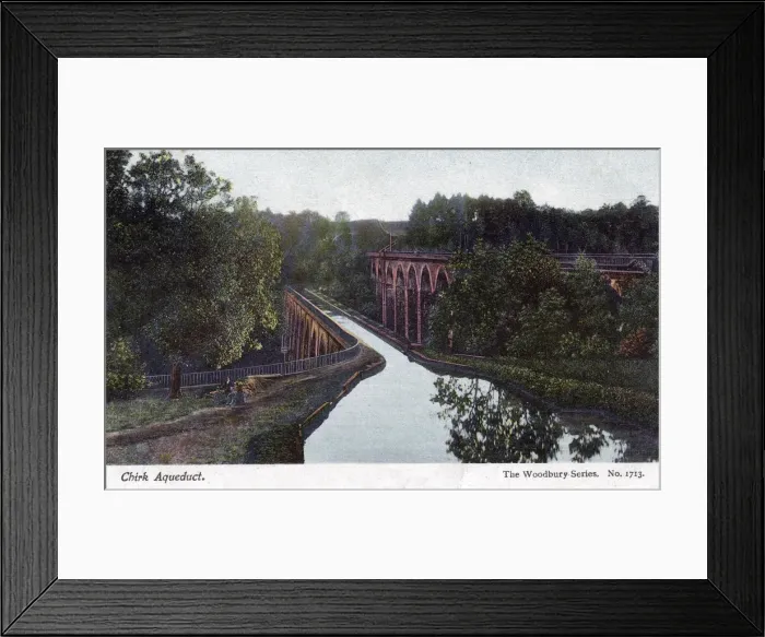 Framed Print : Chirk Aqueduct, Chirk, Wrexham, Wales, 1905. Artist: Walter Bentley Woodbury Framed Print : Chirk Aqueduct, Chirk, Wrexham, Wales, 1905. Artist: Walter Bentley Woodbury