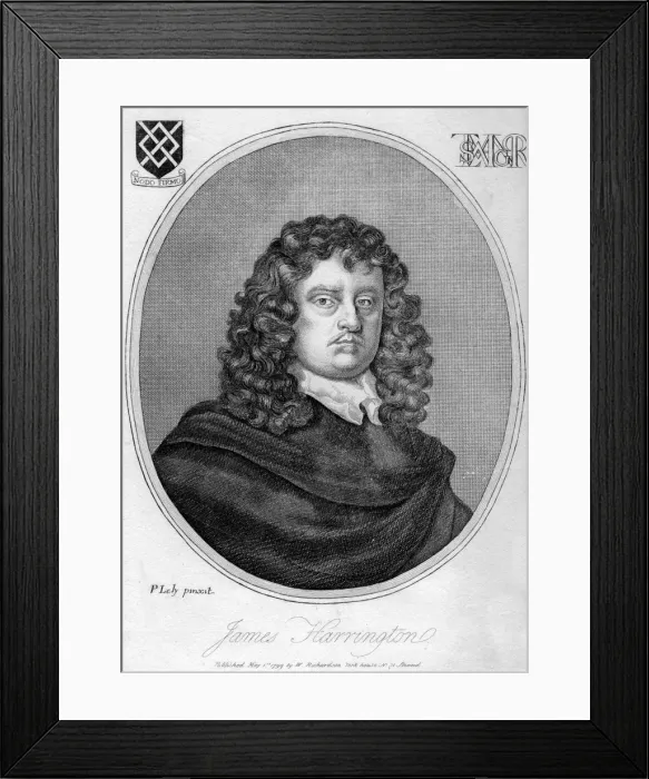 Framed Print : James Harrington (1611-1677), English political theorist, 1799. Artist: Peter Lely Framed Print : James Harrington (1611-1677), English political theorist, 1799. Artist: Peter Lely