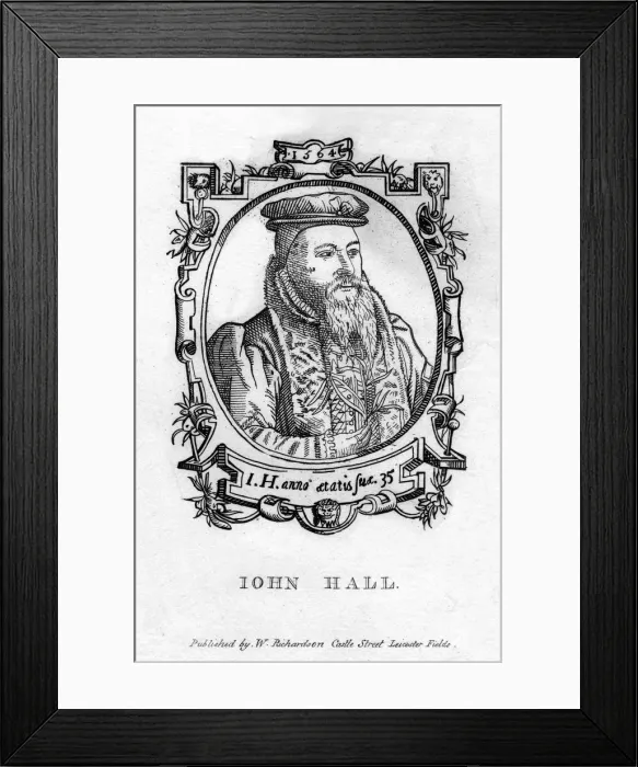 Framed Print : John Hall (c1575-1635), English physician Framed Print : John Hall (c1575-1635), English physician