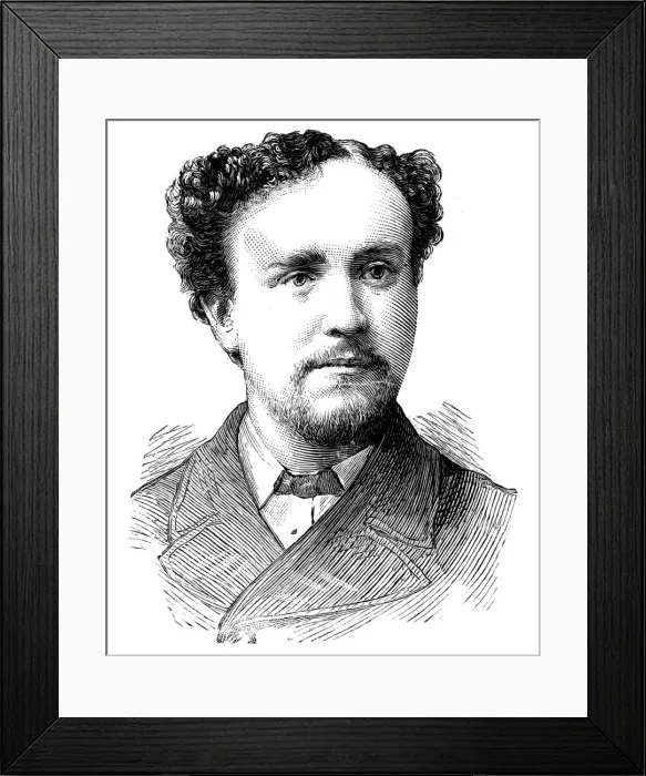 Framed Print : Reverend John Houghton (d1886), 1886 Framed Print : Reverend John Houghton (d1886), 1886