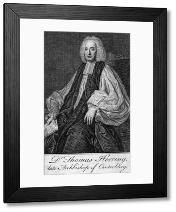 Framed Print : Thomas Herring (1693-1757), Archbishop of Canterbury Framed Print : Thomas Herring (1693-1757), Archbishop of Canterbury
