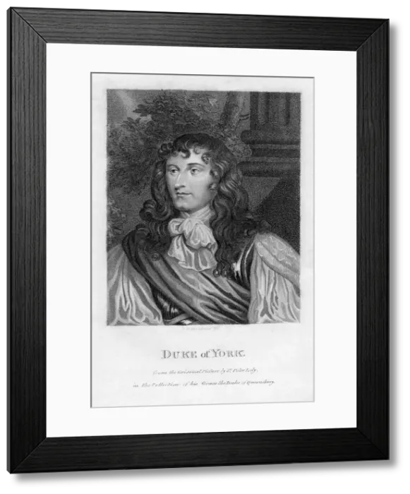 Framed Print : The Duke of York (1633-1701), the future King James II, 1808. Artist: W N Gardiner Framed Print : The Duke of York (1633-1701), the future King James II, 1808. Artist: W N Gardiner