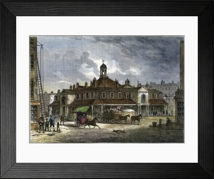Framed Print : Oxford Market, 19th century Framed Print : Oxford Market, 19th century