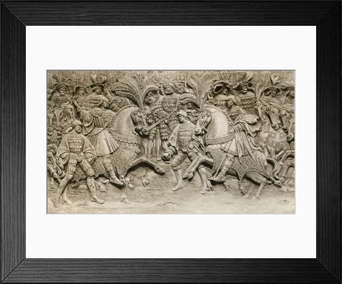 Framed Print : Meeting of Henry VIII and Francis I, at The Field of Cloth of Gold, 1520, (1902) Framed Print : Meeting of Henry VIII and Francis I, at The Field of Cloth of Gold, 1520, (1902)