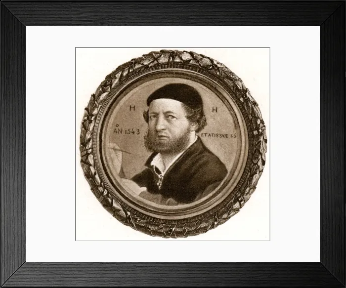 Framed Print : Hans Holbein, 1543, (1902). Artist: Hans Holbein the Younger Framed Print : Hans Holbein, 1543, (1902). Artist: Hans Holbein the Younger