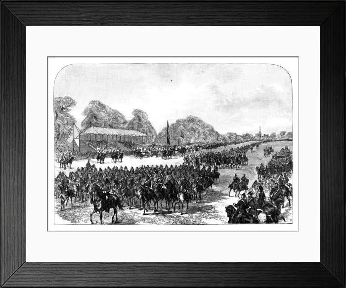 Framed Print : Queen Victoria reviewing volunteers in the Great Park, Windsor, Berkshire, late 19th century Framed Print : Queen Victoria reviewing volunteers in the Great Park, Windsor, Berkshire, late 19th century