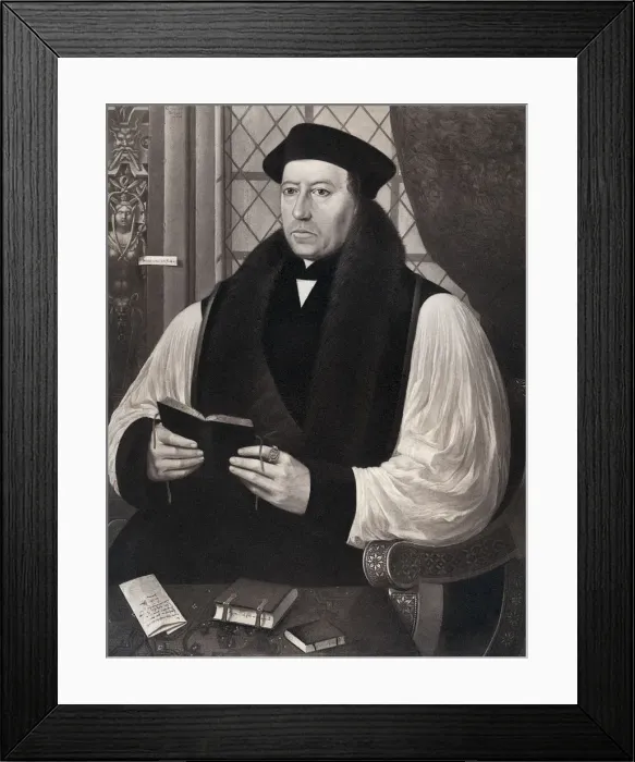 Framed Print : Thomas Cranmer (1459-1556), Archbishop of Canterbury, 1546 (1902). Artist: Gerlach Fliccius Framed Print : Thomas Cranmer (1459-1556), Archbishop of Canterbury, 1546 (1902). Artist: Gerlach Fliccius