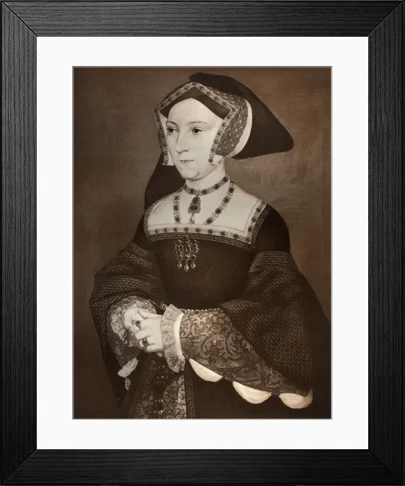 Framed Print : Jane Seymour, 1536, (1902). Artist: Hans Holbein the Younger Framed Print : Jane Seymour, 1536, (1902). Artist: Hans Holbein the Younger
