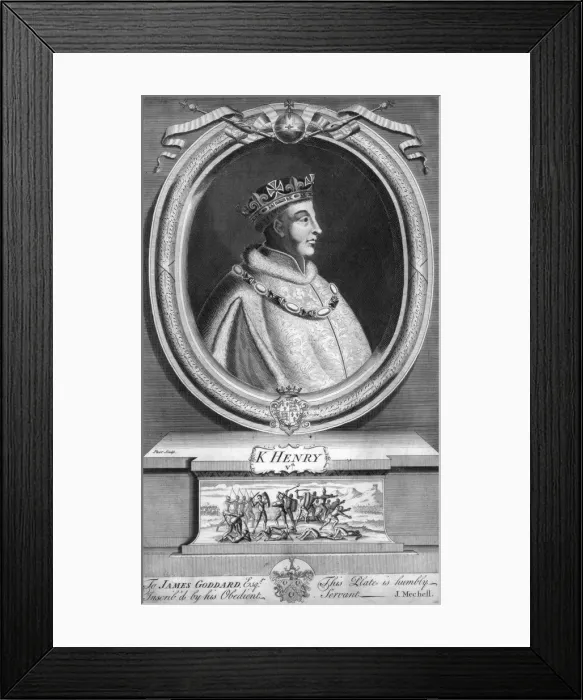 Framed Print : Henry V, King of England. Artist: Parr Framed Print : Henry V, King of England. Artist: Parr