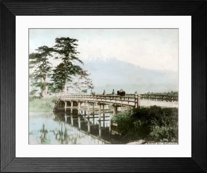 Framed Print : Fujiyama from Yoshiwara, Japan Framed Print : Fujiyama from Yoshiwara, Japan