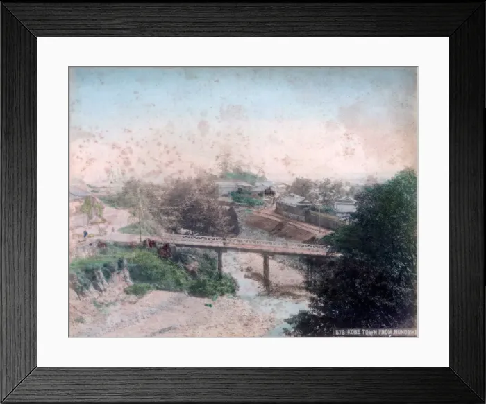 Framed Print : Kobe town from Nunobiki, Japan Framed Print : Kobe town from Nunobiki, Japan
