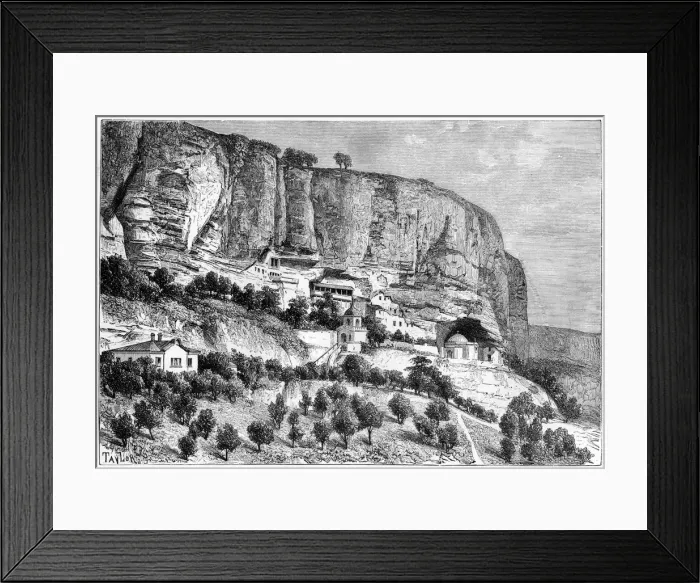Framed Print : Grottoes of Djoufout-Kaleh, Russia, 1890. Artist: Taylor Framed Print : Grottoes of Djoufout-Kaleh, Russia, 1890. Artist: Taylor
